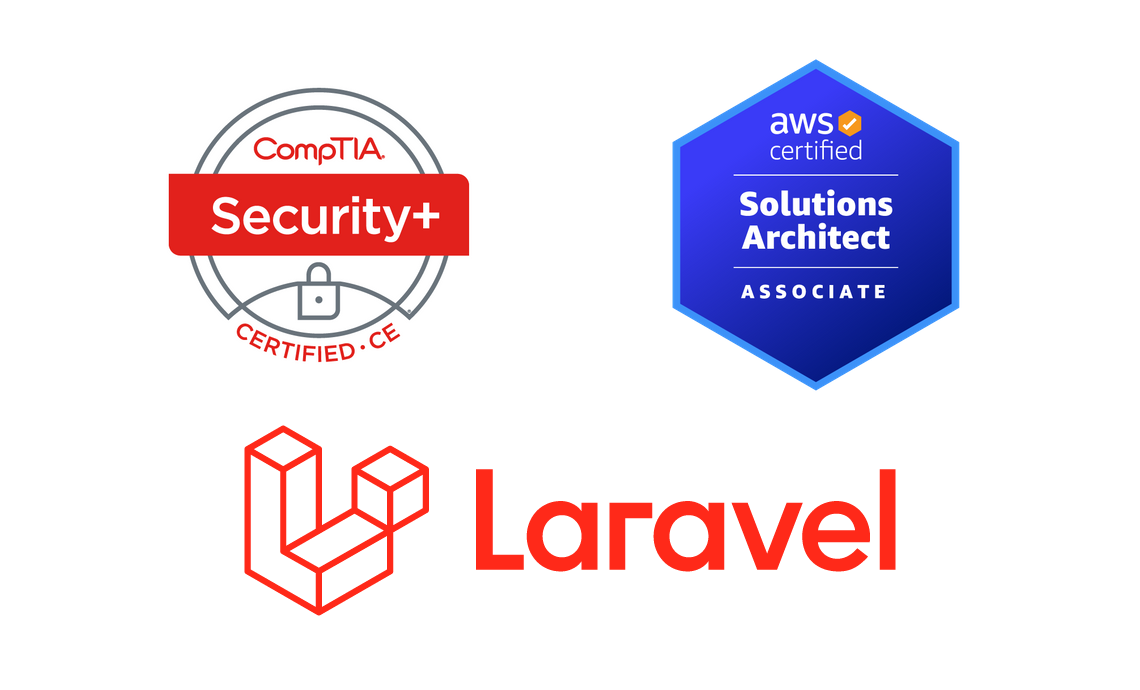 AWS Certified, Security+, Laravel